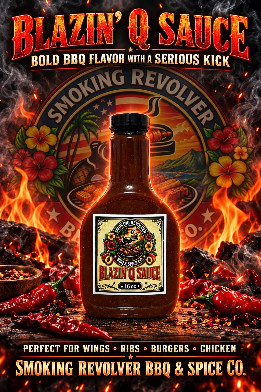 Blazin’ Q Sauce product graphic